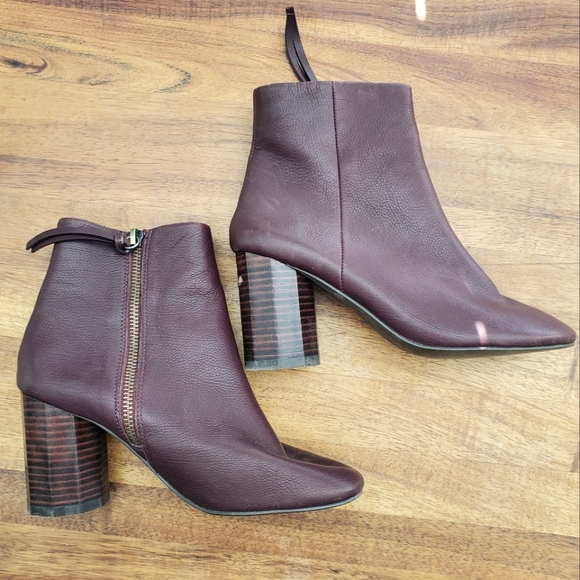 grey city Shoes - Grey city plum heeled ankle booties